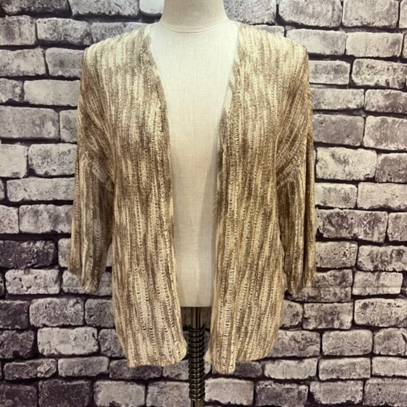 Chico's Sheer No Close Cardigan Sweater Size Large - Picture 1 of 10
